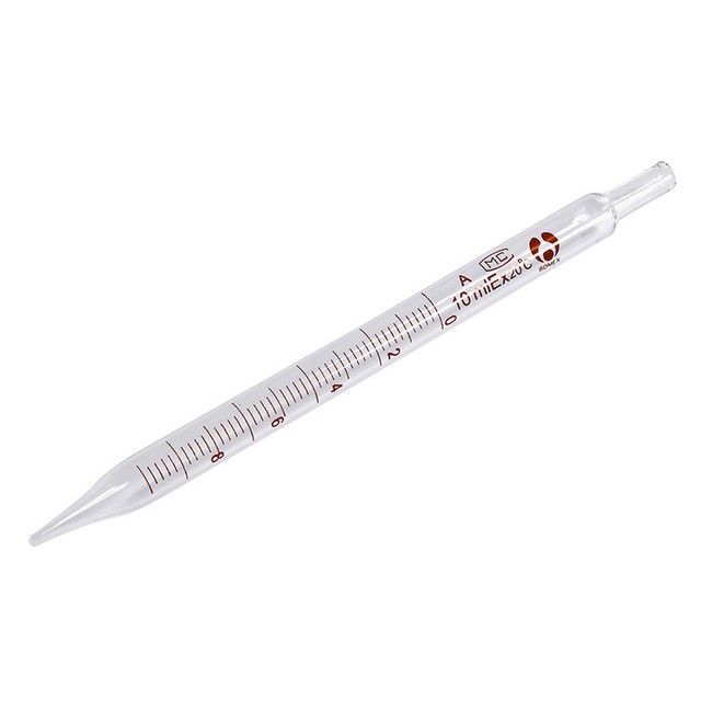 1pcs Chemistry lab glass dropper pipette 10ml transfer scale pipette