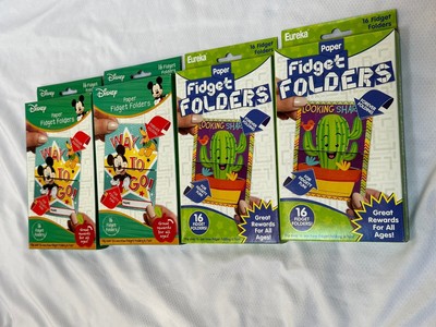 Eureka Toys Paper Fidget Folder Disney Lot Of 4 Boxes 16 Each Box Valentines