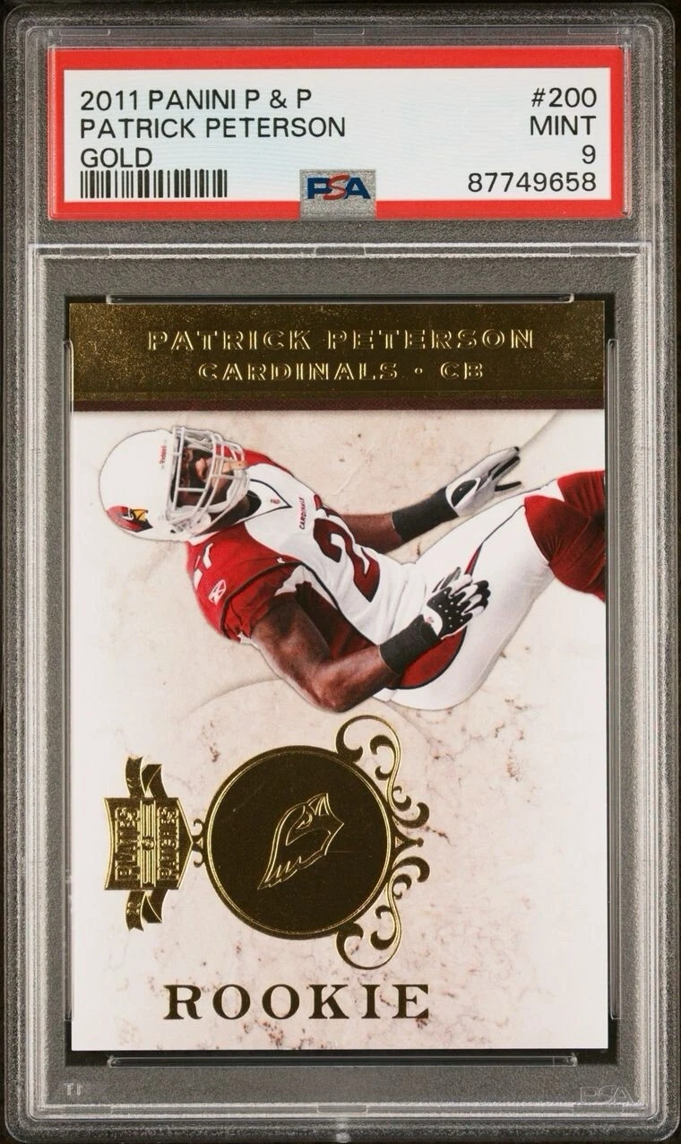 Patrick Peterson Panini Plates & Patches #200 Gold