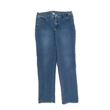Style & Co Tummy Control Straight Leg Women's size 12 Dark Blue Denim jeans