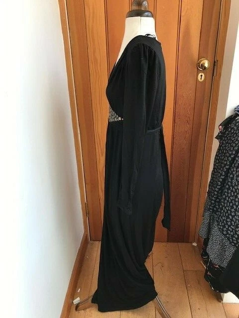 Black jersey maxi dress cheap uk