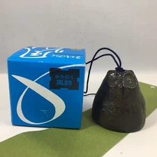 Kotobuki Japanese Wind Chime Nambu Cast Iron Brown Rust Lucky Owl Made in Japan