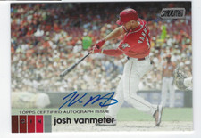 JOSH VANMETER 2020 TOPPS STADIUM CLUB BASEBALL ON CARD ROOKIE AUTO
