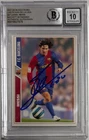2007-08 Mundicromo Las Fichas De La Liga Lionel Messi #47 Beckett BAS Auto 10