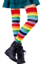 Rainbow Stripes Thigh High Socks / Dancewear