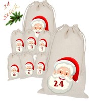 Adventskalender Nikolaus Zum BefüLlen 24 Beutel SäCkchen Weihnachtskalender