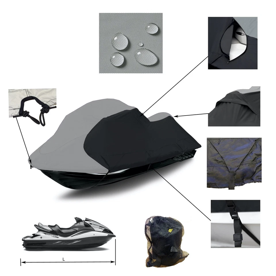 Kawasaki Jet Ski 1100 STX Di Trailerable JetSki PWC Cover 2000 2001 2002 2003 - Image 2 of 4