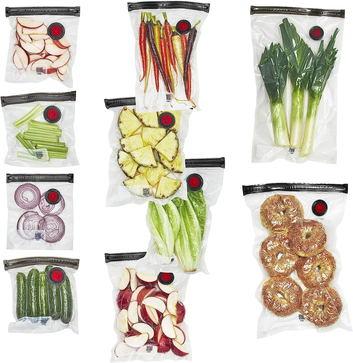 ZWILLING Fresh & Save Set 3-pc Vacuum Sealer Bag for Food, 2 1/4 Gallon, Sous Vi