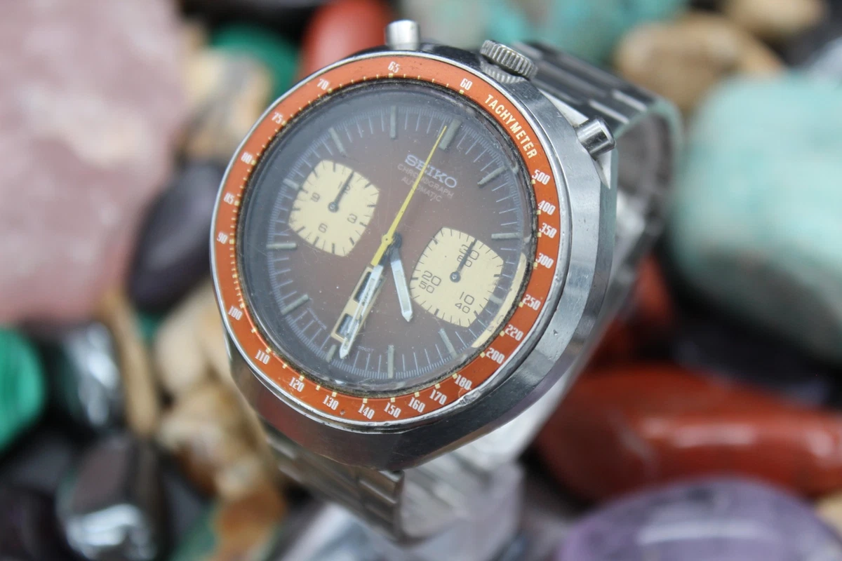 Vintage SEIKO Bullhead Chronograph Ref. 6138 0040 Stainless Steel Men s Watch