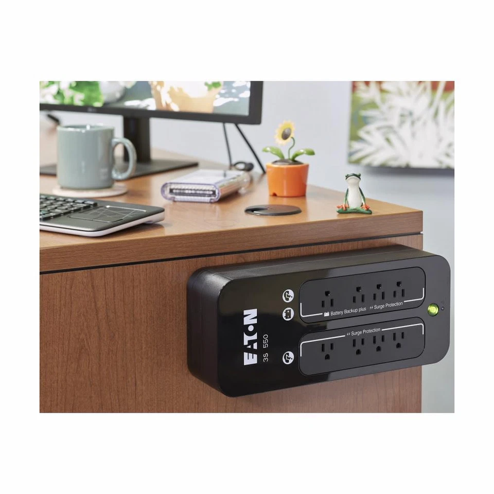 Eaton 3S550 - UPS de escritorio - 330 vatios - 550 VA - reacondicionado - baterías nuevas Foto 4 de 4