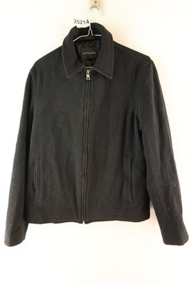 BANANA REPUBLIC Bomberjacke schwarz Größe S Herren Wolle Kaschmir Freizeit 025214