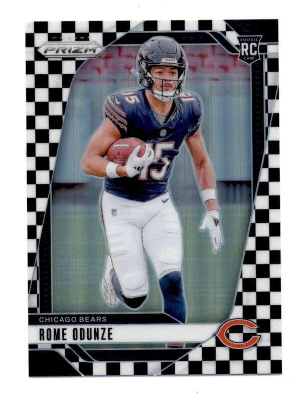 ROME ODUNZE 2024 PANINI PRIZM #385 ROOKIE BLACK WHITE CHECKERED CHECKER RC T6636