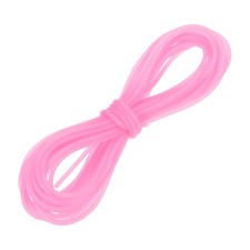 5.5 Yards 2mm Hollow Pipe Tubing Rubber Cord with 1.2mm Hole for DIY, Pink
