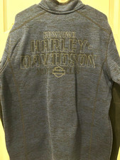 Harley-Davidson Genuine MotorClothes Blue Jacket 1/4 Zip / Full Zip