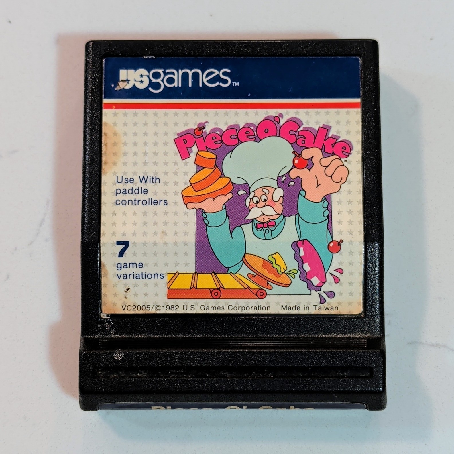 Piece o' Cake (Atari 2600, 1982) Authentic Cartridge - Cleaned & Tested