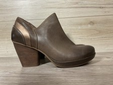 Dansko Marcia Ankle Boot Teak Brown Burnished Nubuck Leather 39 Women's 8.5-9