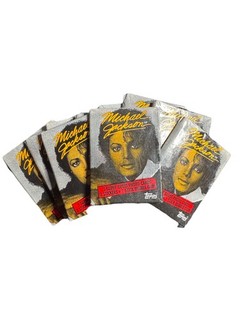 CARTE COLLEZIONABILI MICHAEL JACKSON 1° SERIE RARE 10 CONFEZIONI CERA MAI APERTE