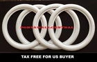 GENUINE ATLAS CLASSIC STYLE 15'' WHITE WALL FAKEWALLS TIRE INSERT TRIM SET OF4.