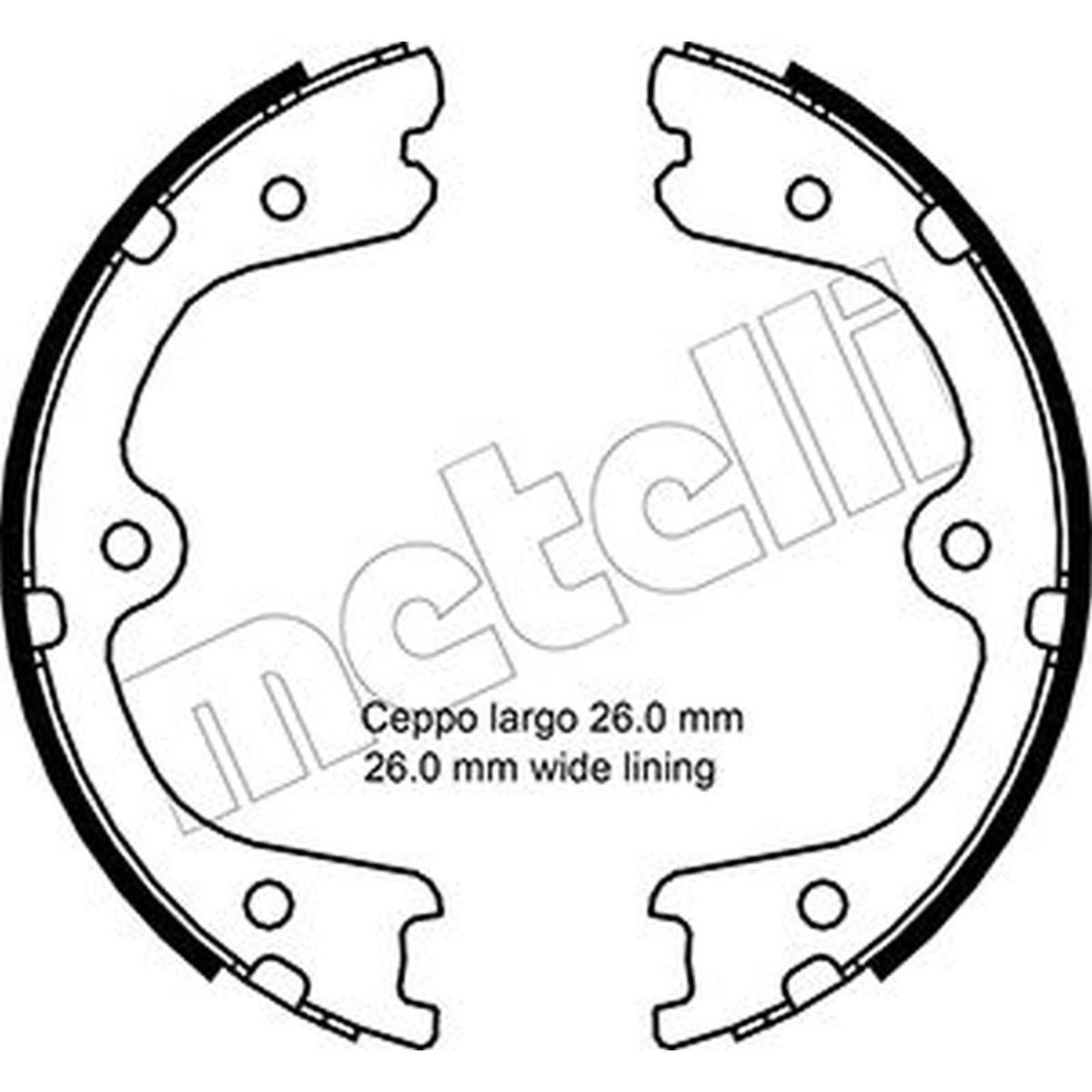 ORIGINAL® Metelli Bremsbackensatz, Feststellbremse Hinten für Renault ALASKAN