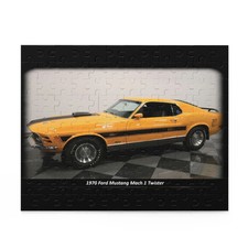 Iconic 1970 Ford Mustang Mach 1 Twister Puzzle 120 Pcs Vintage Muscle Car Iconic 1970 Ford Mustang Mach 1 Twister Puzzle 120 Pcs Vintage Muscle Car