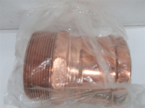 FNW FNW5V0076P, 4" Press x 4" MPT Copper Male Adapter