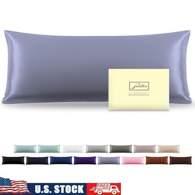 Pure Mulberry Silk Pillowcase Smooth Soft Cooling Pillow Cover Hair Skin Care US