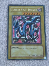 YUGIOH SERPENT NIGHT DRAGON MRL-103  CARD  SECRET RARE