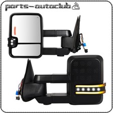 Tow Mirrors For 2003-2006 Chevy Silverado Gmc Sierra Power Heated Signal Light