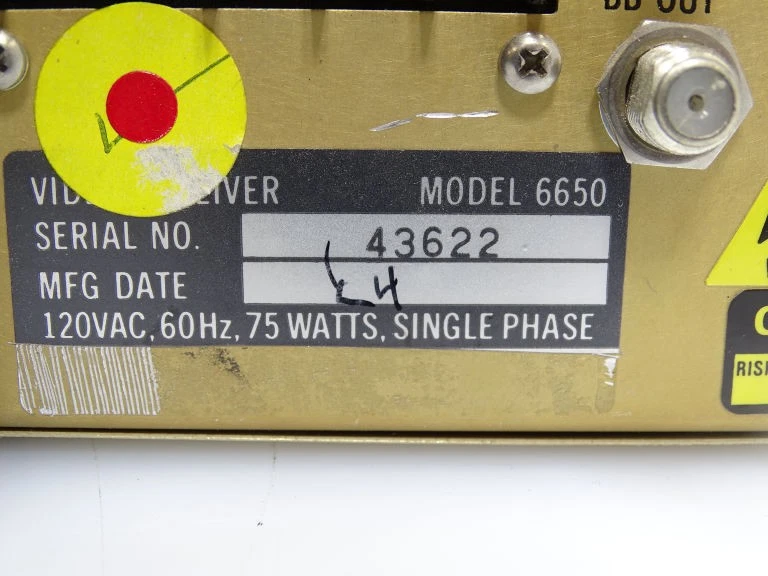 BLONDER-TONGUE 6650 AMPLIFIER - Image 3 of 3