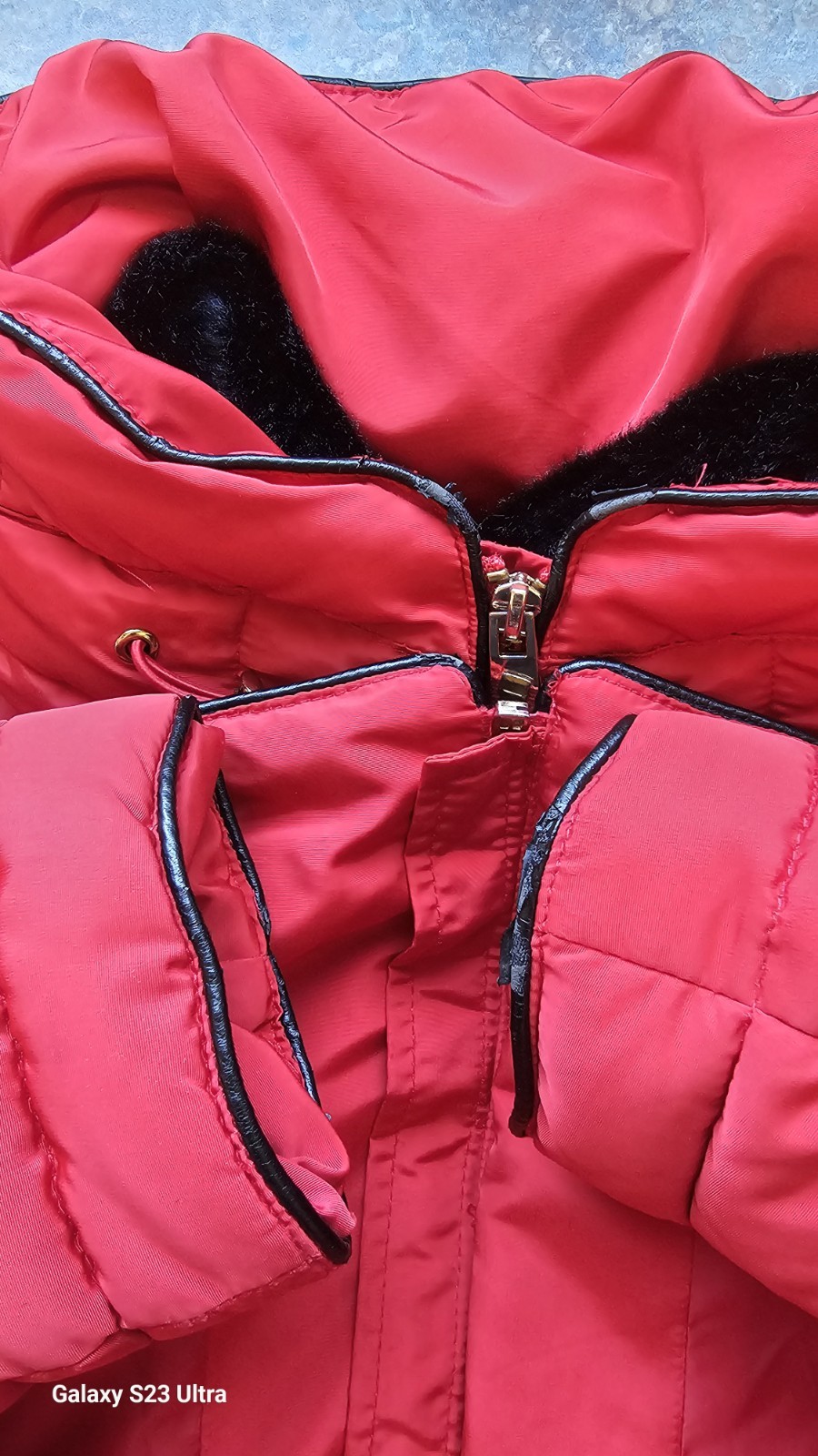ZARA BASIC Women Red Padding Puffer Jacket Hooded… - image 17