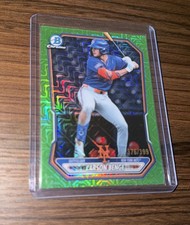 2026 BOWMAN CHROME GREEN MOJO REFRACTOR CARD /399 METS CARSON BENGE #BCP-111