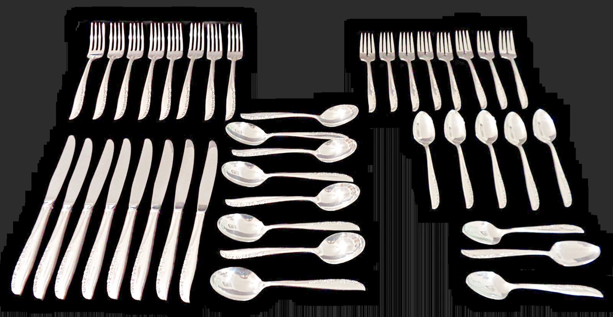 25+ ONEIDA Flatware-Place Setting Antique US Silver-Plated