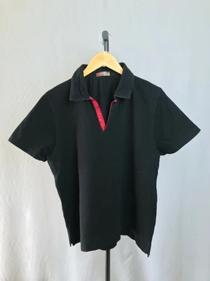 Prada Vintage Herren Poloshirt Schwarz Baumwolle Medium - Bild 1 von 4