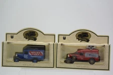 2  Lledo Days Gone Atlas Tires Chevron Standard Oil Die-Cast Trucks