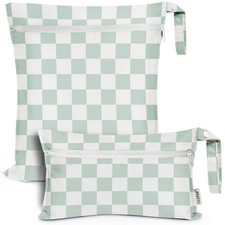 Wet Dry Bags for Baby, Water Resistant Wet Dry Bag, 2pcs