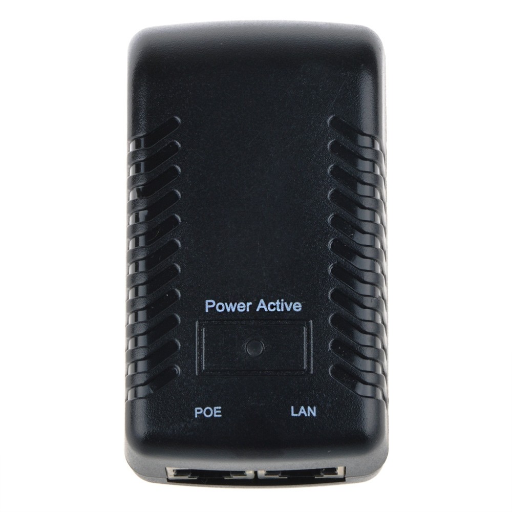 48V 0.5A Passive Power Over Ethernet Power Supply PoE Injector Ethernet Adapter