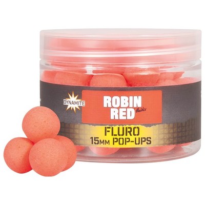 Dynamite Baits Robin Red Fluro Pop Ups Dumbells 15mm Alimentation de la Carpe (