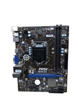 MSI H81M-E33 LGA 1150 DDR3  m-ATX Intel Motherboard HDMI  USB3 + I/O Shield