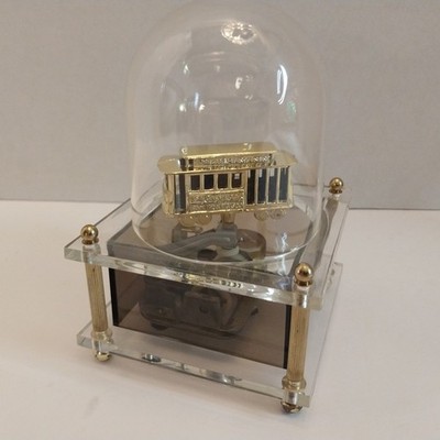 Cable Car Rotating Music Box Trolley 504 ''I Left My Heart In San Francisco'' 