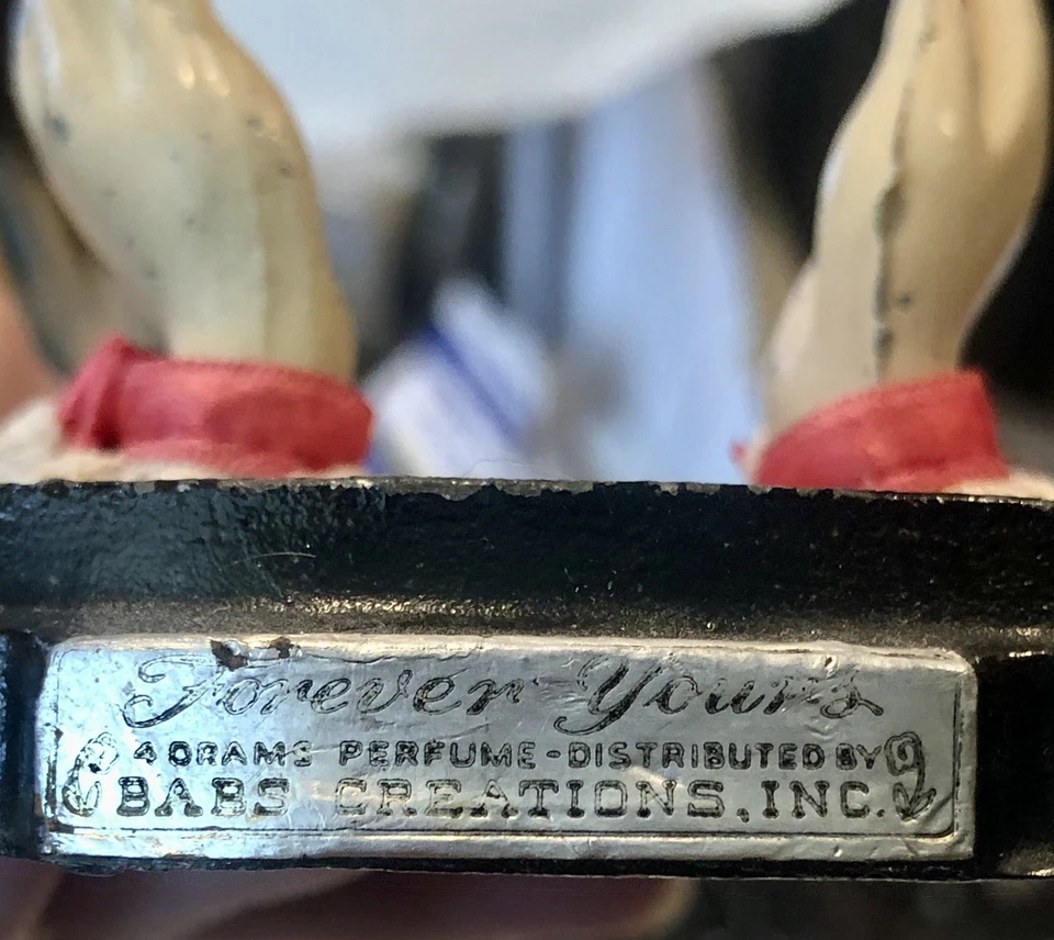 Perfume bottle, display dome, Heart in your hands, Forever Yours, Babs Creations - Image 4 of 4