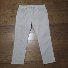 Peter Millar EB66 Performance 5 Pocket Pants Men 38x30 40x30 Light Beige Golf