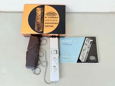 Vintage MINOX B Subminiature Spy Film Camera Case Manual Box