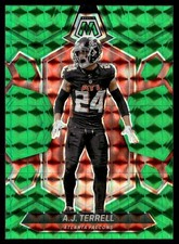 2024 Panini Mosaic Green Prizm A.J. Terrell Atlanta Falcons #12