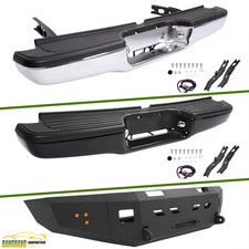 For Toyota Tacoma 95-04 Complete Front Rear Bumper Step Assembly Chromeblack