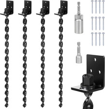 24" Heavy Duty Ground Anchors Screw In, Set of 4 Mobile Home Anchors, Multi-Purp