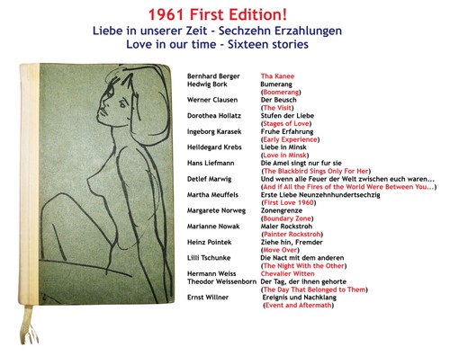 1961 Liebe in unserer Zeit 16 Erzählungen LOVE IN OUR TIME Eva Kausche-Kongsbak - Photo 1/7