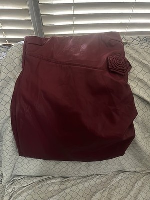 Forever 21 Women's Magenta Solid Ruffle Mini Skirt, Regular Size XL