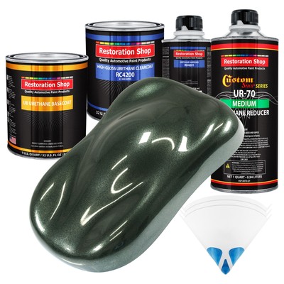 Fathom Green Firemist Quart URETHANE BASECOAT CLEARCOAT Car Auto Body Paint Kit