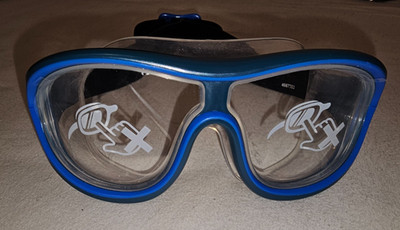 ** DECATHLON ** Swim Mask One Size Clear - Swimdow Blue/Black