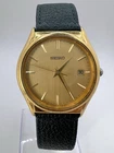Vintage Gold Tone Seiko Inscription Engraving “From Nancy Christmas 1996” Men’s